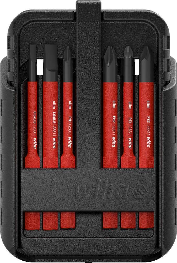 Produktbild Wiha Wechselklingen-Satz VDE slimBit electric PH, PZ, XENO, Schlitz 12 teilig