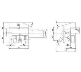 Produktbild Werkzeughalter VDI axial rechts C3 50x32mm Überkopf FORTIS bild 2
