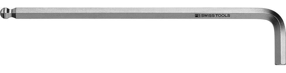 Produktbild PB Swiss Tools Winkelschraubendreher DIN 911L verchromt 1/4 Zoll Kugelkopf 6 kant