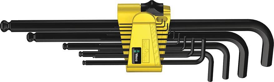 Produktbild Wera Winkelschraubendreher Satz 13-teilig 5/64 Zoll -3/8 Zoll lang Kugelkopf 6 kant