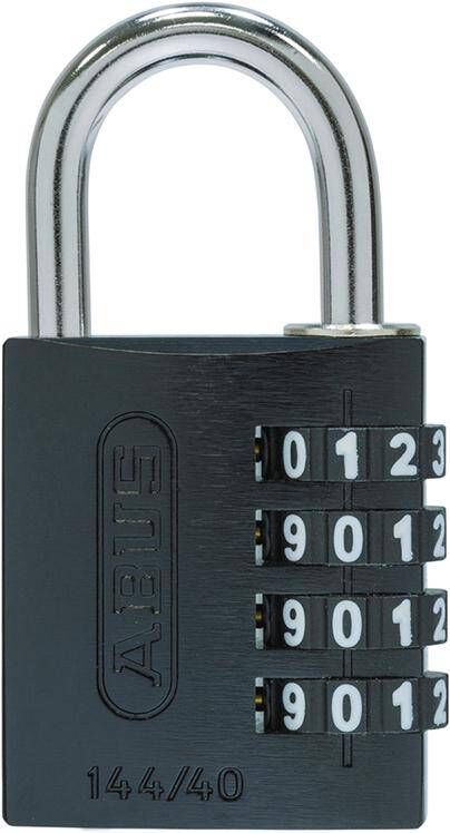 Produktbild ABUS Zahlen Hangschloss 144/40 schwarz Lock-Tag