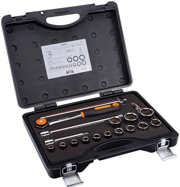 Produktbild BAHCO Steckschlüssel Satz 1/2 Zoll 7818MHR 18-teilig