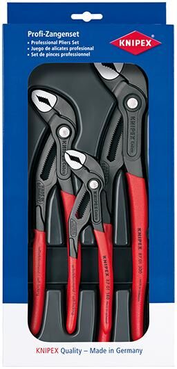 Knipex Zangenset Cobra 3tlg. im Karton Produktbild Knipex Zangenset Cobra 3tlg. im Karton