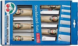 Stechbeitelsatz 6tlg. Karton Kirsche Produktbild Stechbeitelsatz 6tlg. Karton Kirsche