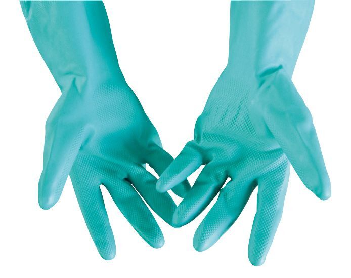 IBS Schutzhandschuhe 5er Pack Größe L blau Produktbild IBS Schutzhandschuhe 5er Pack Größe L blau