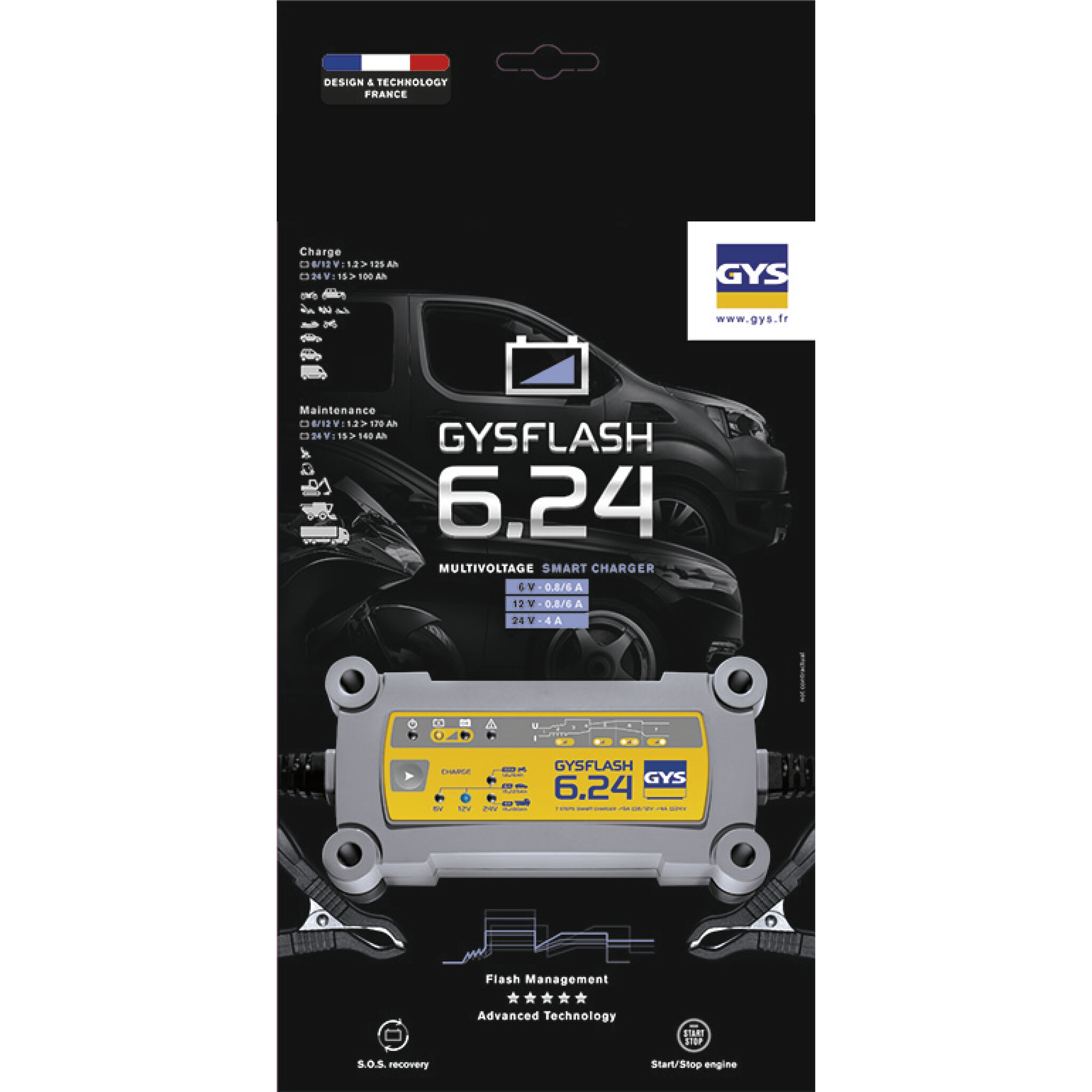 Gys Ladegerät GYSFLASH 6.24 Produktbild Gys Ladegerät GYSFLASH 6.24 bild 2