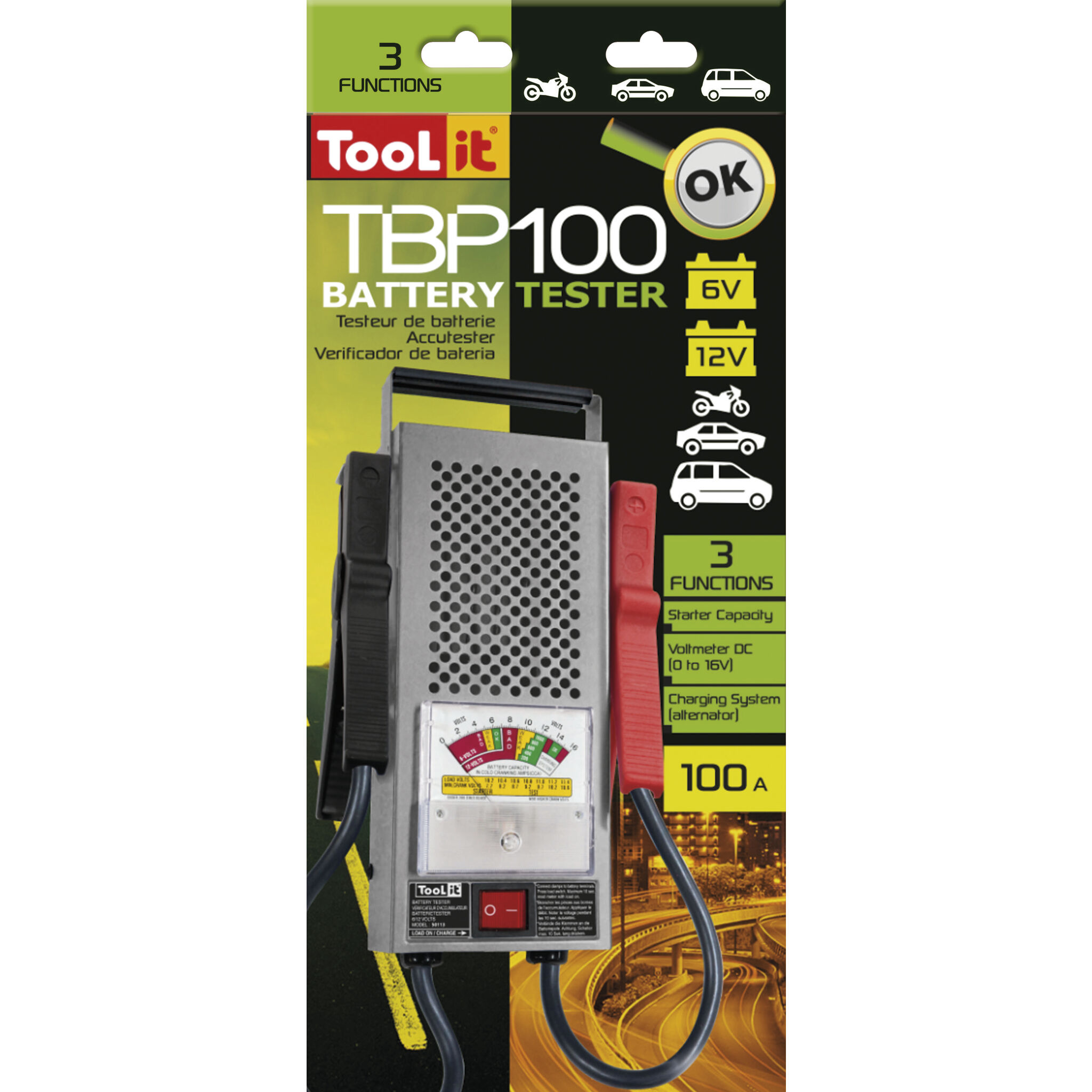 GYS TBP 100 Batterietester für Bleibatterien 6 – 12 V GYS TBP 100 Batterietester für Bleibatterien 6 – 12 V