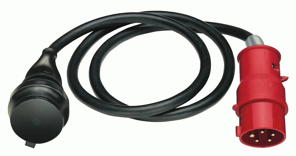 Brennenstuhl Adapterleitung IP44 1,5m schwarz H07RN-F 3G1,5 CEE-Stecker 400V Produktbild Brennenstuhl Adapterleitung IP44 1,5m schwarz H07RN-F 3G1,5 CEE-Stecker 400V