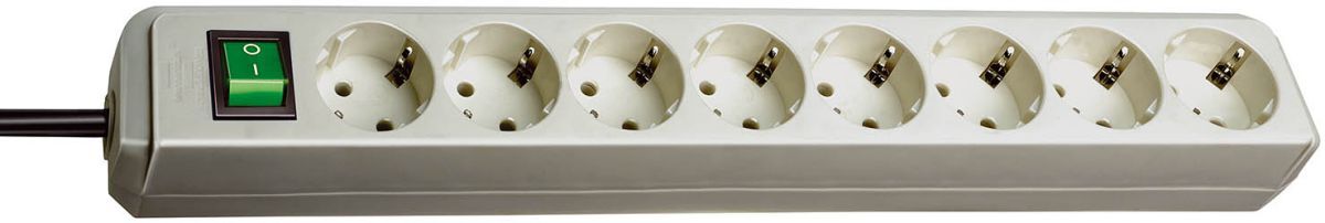 Brennenstuhl Steckdosenleiste Eco Line 8 Stecker mit 3 m Produktbild Brennenstuhl Steckdosenleiste Eco Line 8 Stecker mit 3 m