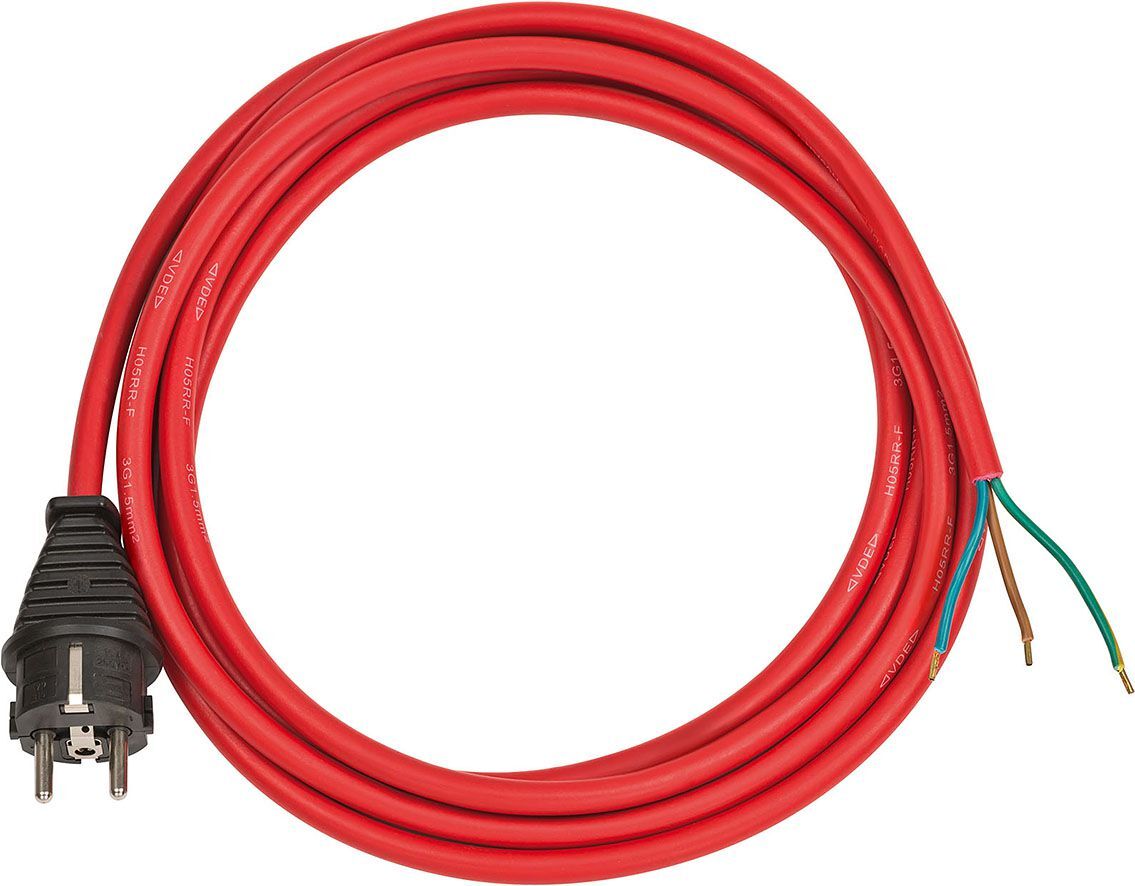 Brennenstuhl Anschlusskabel 3m rot H05RR-F 3G1,5 Produktbild Brennenstuhl Anschlusskabel 3m rot H05RR-F 3G1,5