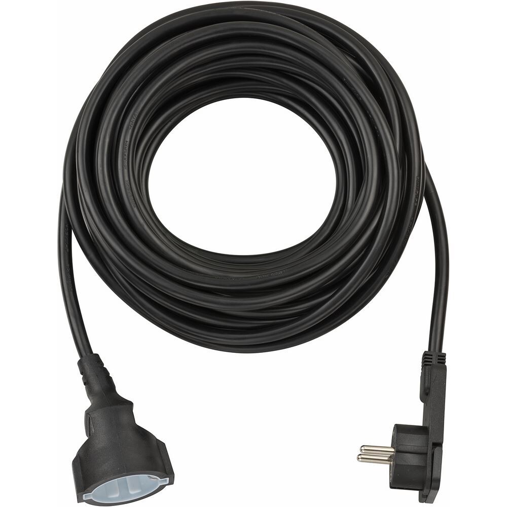 Brennenstuhl Qualitäts Verlängerungskabel 10 m mit Flachstecker schwarz Brennenstuhl Qualitäts Verlängerungskabel 10 m mit Flachstecker schwarz