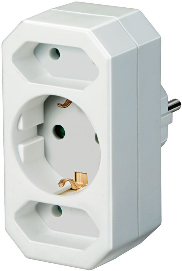 Brennenstuhl Adapterstecker Euro 2 + Schutzkontakt 1 Produktbild Brennenstuhl Adapterstecker Euro 2 + Schutzkontakt 1