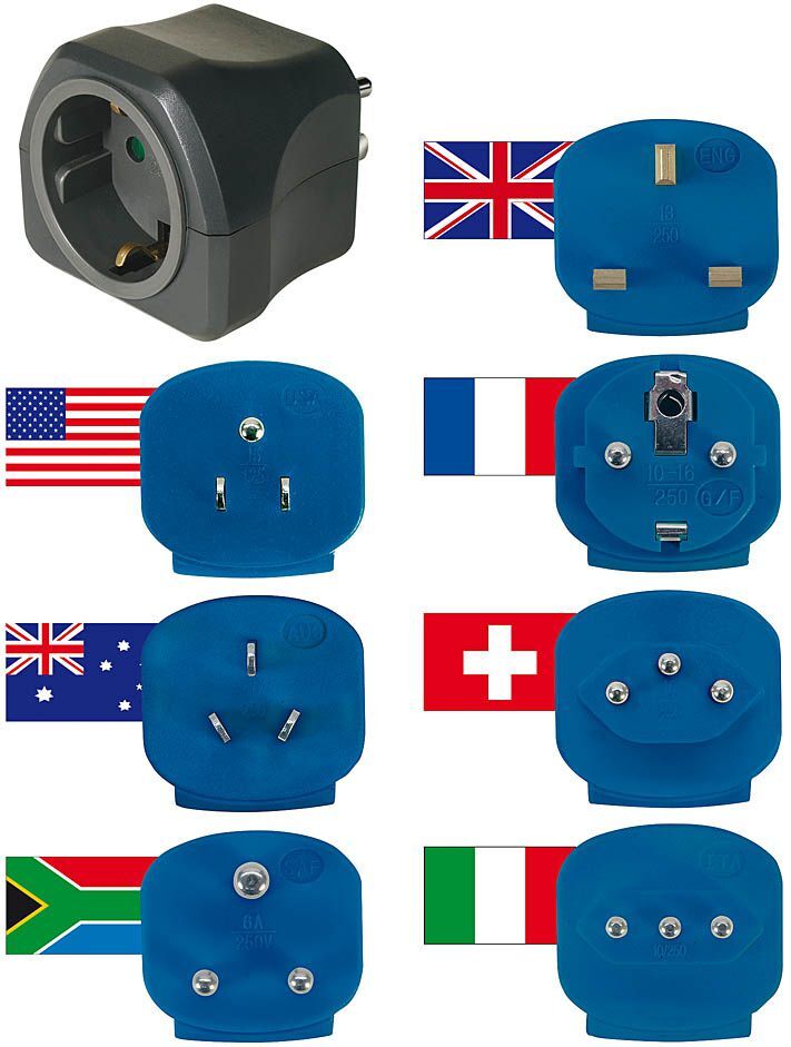 Brennenstuhl Reisestecker Set mit 10A Sicherung Produktbild Brennenstuhl Reisestecker Set mit 10A Sicherung bild 4