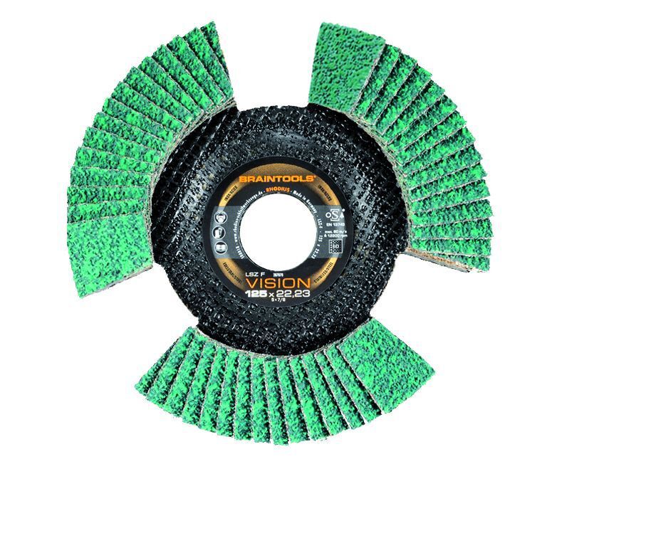 Lamellenschleifscheibe Rhodius LSZ F VISION 115mm Produktbild Lamellenschleifscheibe Rhodius LSZ F VISION 115mm