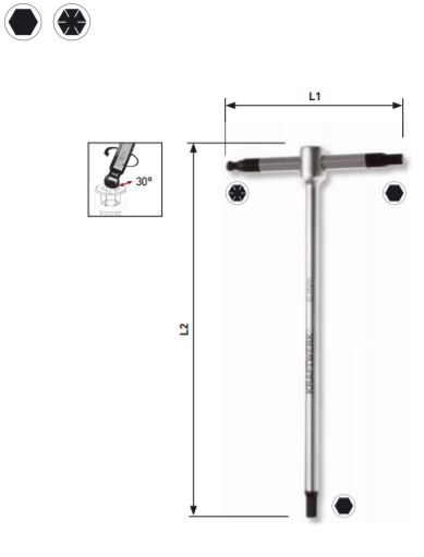 KRAFTWERK Stiftschlüssel Innensechskant 2 mm T-Griff KRAFTWERK Stiftschlüssel Innensechskant 2 mm T-Griff