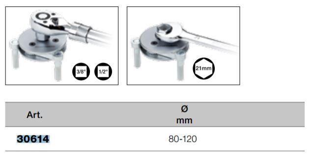 KRAFTWERK Ölfilterspinne 3 armig 80-120 mm Produktbild KRAFTWERK Ölfilterspinne 3 armig 80-120 mm bild 5