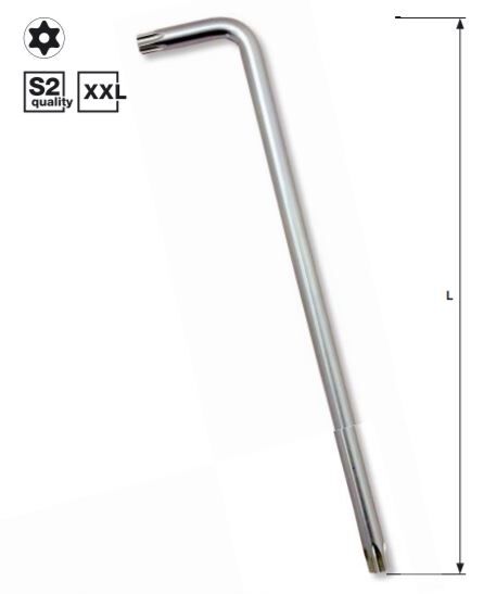 KRAFTWERK Winkelstiftschlüssel Torx T27 poliert Produktbild KRAFTWERK Winkelstiftschlüssel Torx T27 poliert bild 2