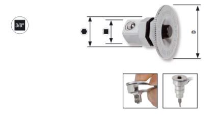 KRAFTWERK Stecknuss und Bit Adapter Satz 3/8"x13mm Produktbild KRAFTWERK Stecknuss und Bit Adapter Satz 3/8"x13mm bild 6