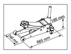 KRAFTWERK Hydraulischer Rangierwagenheber 3T Produktbild KRAFTWERK Hydraulischer Rangierwagenheber 3T bild 5