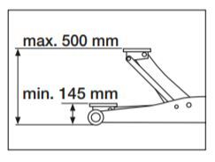KRAFTWERK Hydraulischer Rangierwagenheber 3T Produktbild KRAFTWERK Hydraulischer Rangierwagenheber 3T bild 4