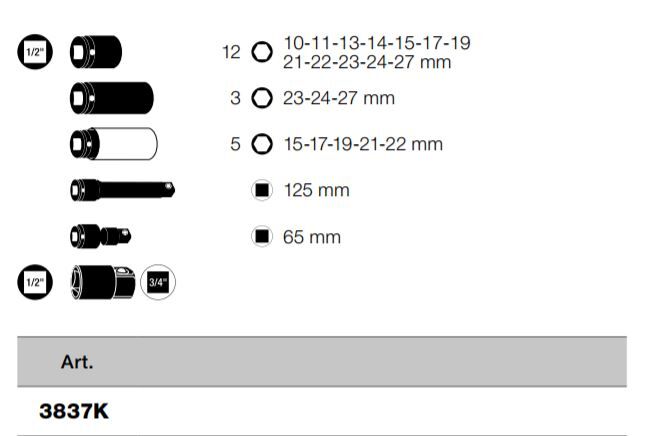 KRAFTWERK Druckluft Schlagwerkzeugsatz 1/2" 24 Teile KRAFTWERK Druckluft Schlagwerkzeugsatz 1/2" 24 Teile
