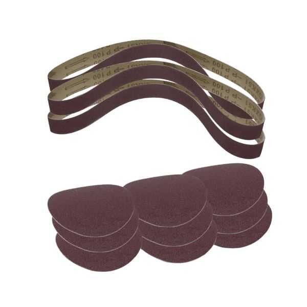 SCHEPPACH Schleifset 12 teilig Papier und Band Produktbild SCHEPPACH Schleifset 12 teilig Papier und Band