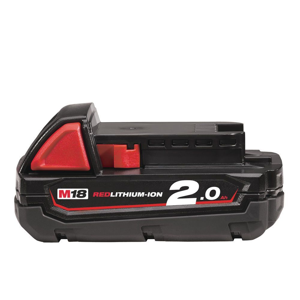 Milwaukee Akku M18 B2 (18 V/2.0 Ah Li-Ion) Red Li-Ion Produktbild Milwaukee Akku M18 B2 (18 V/2.0 Ah Li-Ion) Red Li-Ion