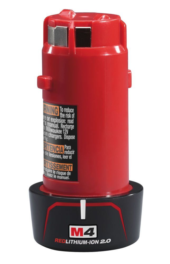 Milwaukee Akku M4 B2 (4 V/2.0 Ah Li-Ion) Red Li-Ion Produktbild Milwaukee Akku M4 B2 (4 V/2.0 Ah Li-Ion) Red Li-Ion