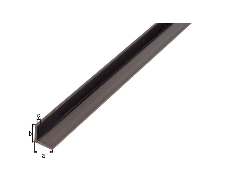 Alberts Winkelprofil, gleichsch., Kst. schwarz, LxBxHxS 2000 x 20 x 20 x 1,5 mm Produktbild Alberts Winkelprofil, gleichsch., Kst. schwarz, LxBxHxS 2000 x 20 x 20 x 1,5 mm