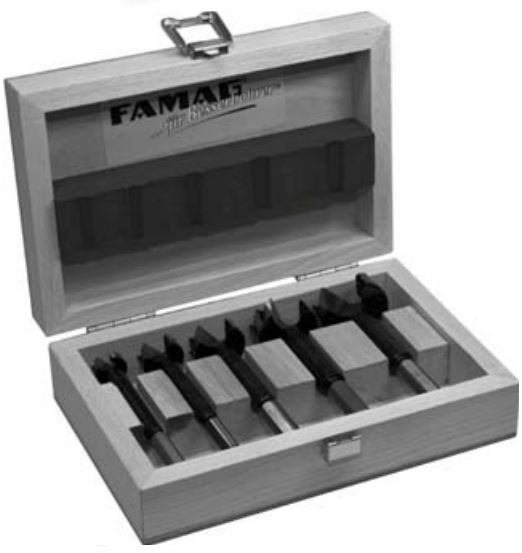 Famag Forstnerbohrer Bormax Satz 5tlg. GL 90mm Produktbild Famag Forstnerbohrer Bormax Satz 5tlg. GL 90mm