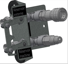 Master Schnellverbindung für flexible Rohrleitungen für separaten Tank für BV 110 Master Schnellverbindung für flexible Rohrleitungen für separaten Tank für BV 110