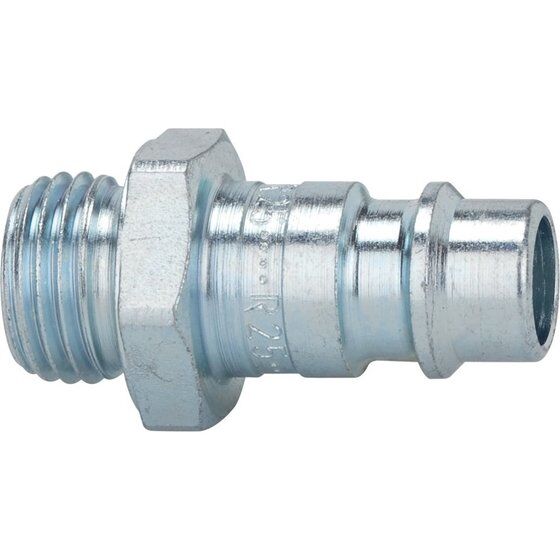 Einstecknippel 1/4"AG Messing Riegler