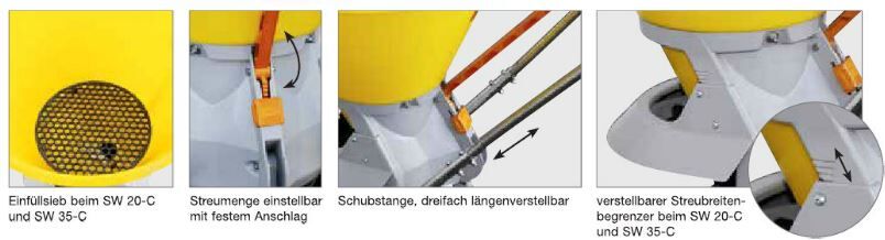 Cemo Streuwagen SW 35-C für mittlere Streuflächen Produktbild Cemo Streuwagen SW 35-C für mittlere Streuflächen bild 2