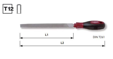 KRAFTWERK Flachstumpffeile mit ergokraft Heft DIN 7261 Produktbild KRAFTWERK Flachstumpffeile mit ergokraft Heft DIN 7261 bild 2