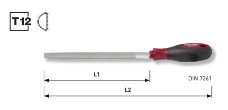 KRAFTWERK Halbrundfeile mit ergokraft Heft DIN 7261 Produktbild KRAFTWERK Halbrundfeile mit ergokraft Heft DIN 7261 bild 2