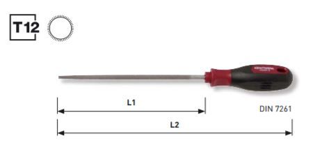 KRAFTWERK Rundfeile mit ergokraft Heft DIN 7261 Produktbild KRAFTWERK Rundfeile mit ergokraft Heft DIN 7261 bild 2