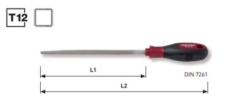 KRAFTWERK Vierkantfeile mit ergokraft Heft DIN 7261 Produktbild KRAFTWERK Vierkantfeile mit ergokraft Heft DIN 7261 bild 2