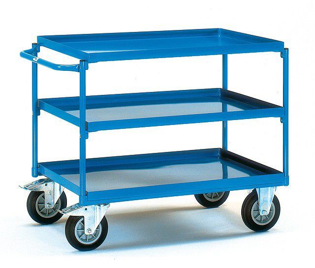 FETRA Tischwagen Transportwagen 4830 400kg 3 Wannen 850x500mm Produktbild FETRA Tischwagen Transportwagen 4830 400kg 3 Wannen 850x500mm