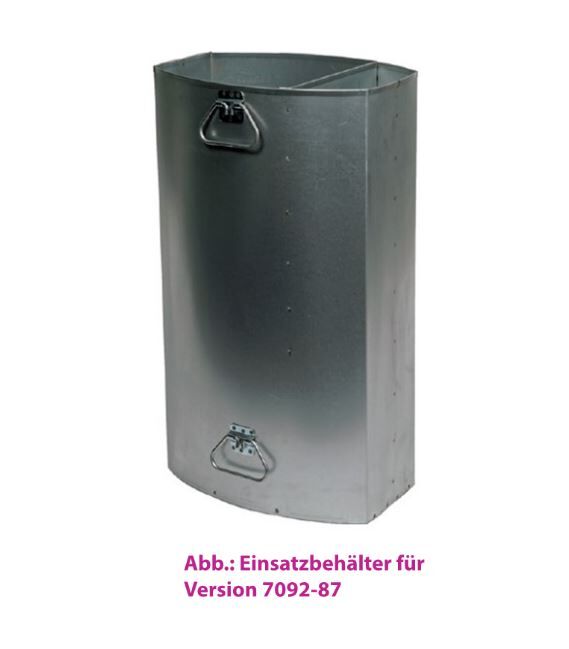 Renner Stand Abfallbehälter einbetonierbar Beutelspender RAL7016 Renner Stand Abfallbehälter einbetonierbar Beutelspender RAL7016