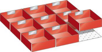 Einteilungsmaterial Set Lista für Typ 27 x 27 Produktbild Einteilungsmaterial Set Lista für Typ 27 x 27