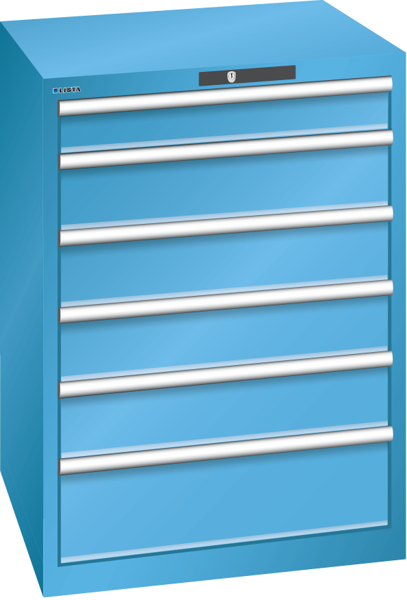 Lista Schubladenschrank Typ 36 x 36 mm mit 6 Schubladen Produktbild Lista Schubladenschrank Typ 36 x 36 mm mit 6 Schubladen