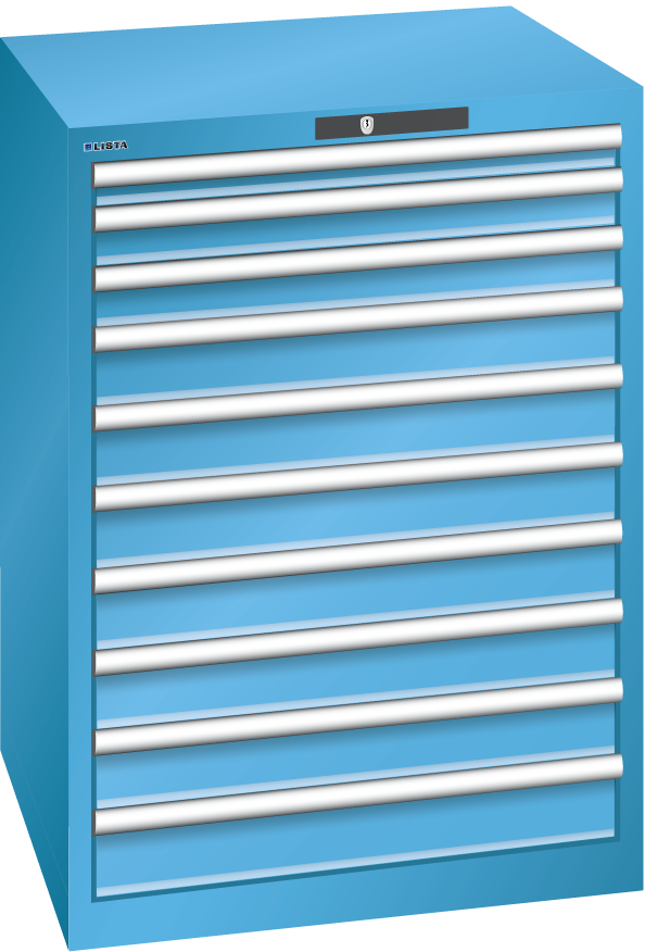 Schubladenschrank Lista Typ 36x36 mit 10 Schubladen Produktbild Schubladenschrank Lista Typ 36x36 mit 10 Schubladen