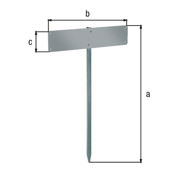 Alberts Parkplatzschildhalter vzkt. zum einschlagen Produktbild Alberts Parkplatzschildhalter vzkt. zum einschlagen bild 3