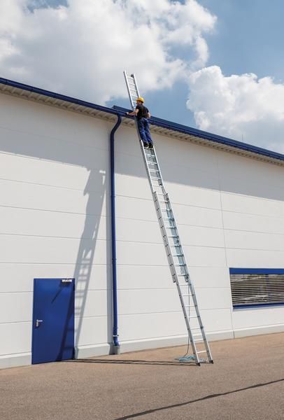 Günzburger Aluminium Seilzugleiter 3 x 14 Sprossen Produktbild Günzburger Aluminium Seilzugleiter 3 x 14 Sprossen