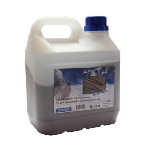 AEROTEC Strahlsand 1,5 L Körnung 0,5- 0,8 mm Kanister Produktbild AEROTEC Strahlsand 1,5 L Körnung 0,5- 0,8 mm Kanister