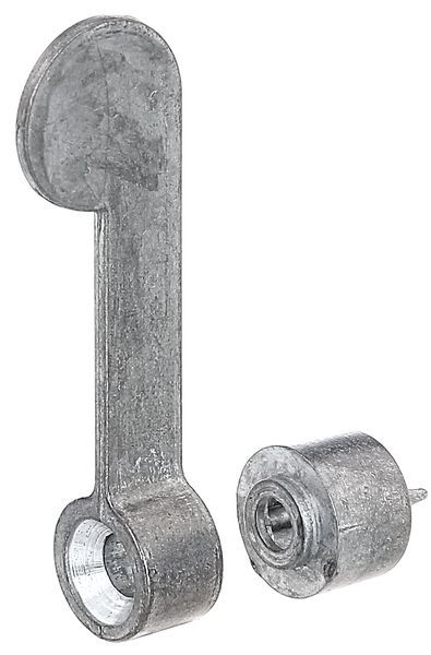 Alberts Vorreiber, Zink, Druckguss, Distanzstück Ø10 mm, Vorreiber 60 mm , Karte à 2 St. Produktbild Alberts Vorreiber, Zink, Druckguss, Distanzstück Ø10 mm, Vorreiber 60 mm , Karte à 2 St.