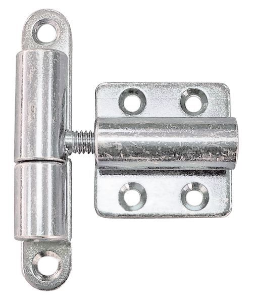 Alberts Aushebescharnier,verstellbar, verzinkt, LxB 83x15,Platte LxB 40x40mm Produktbild Alberts Aushebescharnier,verstellbar, verzinkt, LxB 83x15,Platte LxB 40x40mm