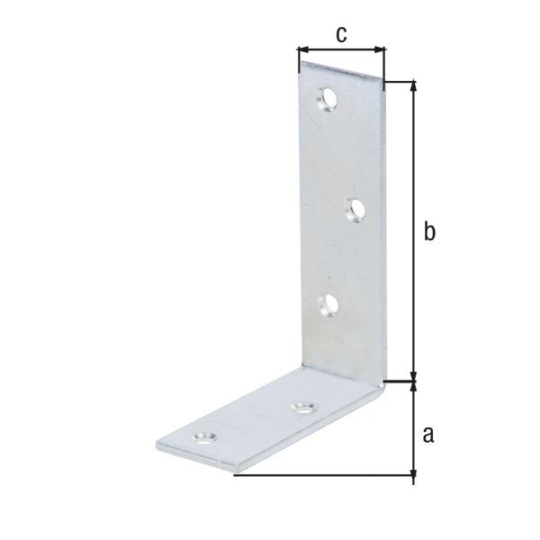 Alberts Balkenwinkel galvanisch verzinkt TxHxB 75x100x30 mm Produktbild Alberts Balkenwinkel galvanisch verzinkt TxHxB 75x100x30 mm