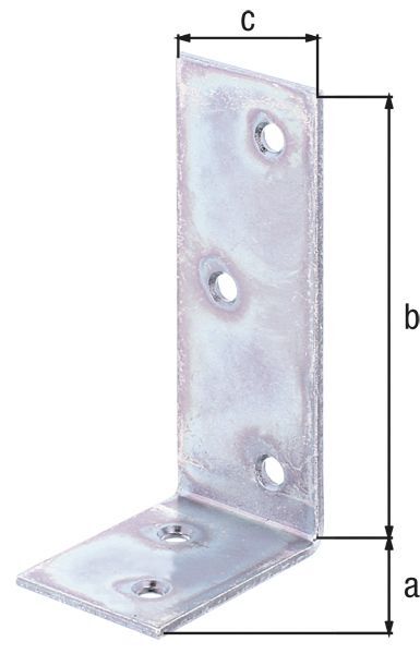Alberts Balkenwinkel galvanisch verzinkt TxHxB 40x80x30 mm Produktbild Alberts Balkenwinkel galvanisch verzinkt TxHxB 40x80x30 mm