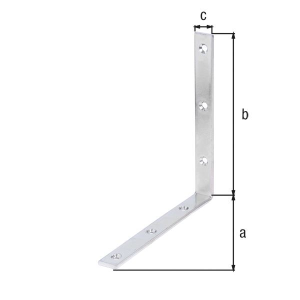 Alberts Balkenwinkel galvanisch verzinkt TxHxB 180x180x20 mm Produktbild Alberts Balkenwinkel galvanisch verzinkt TxHxB 180x180x20 mm